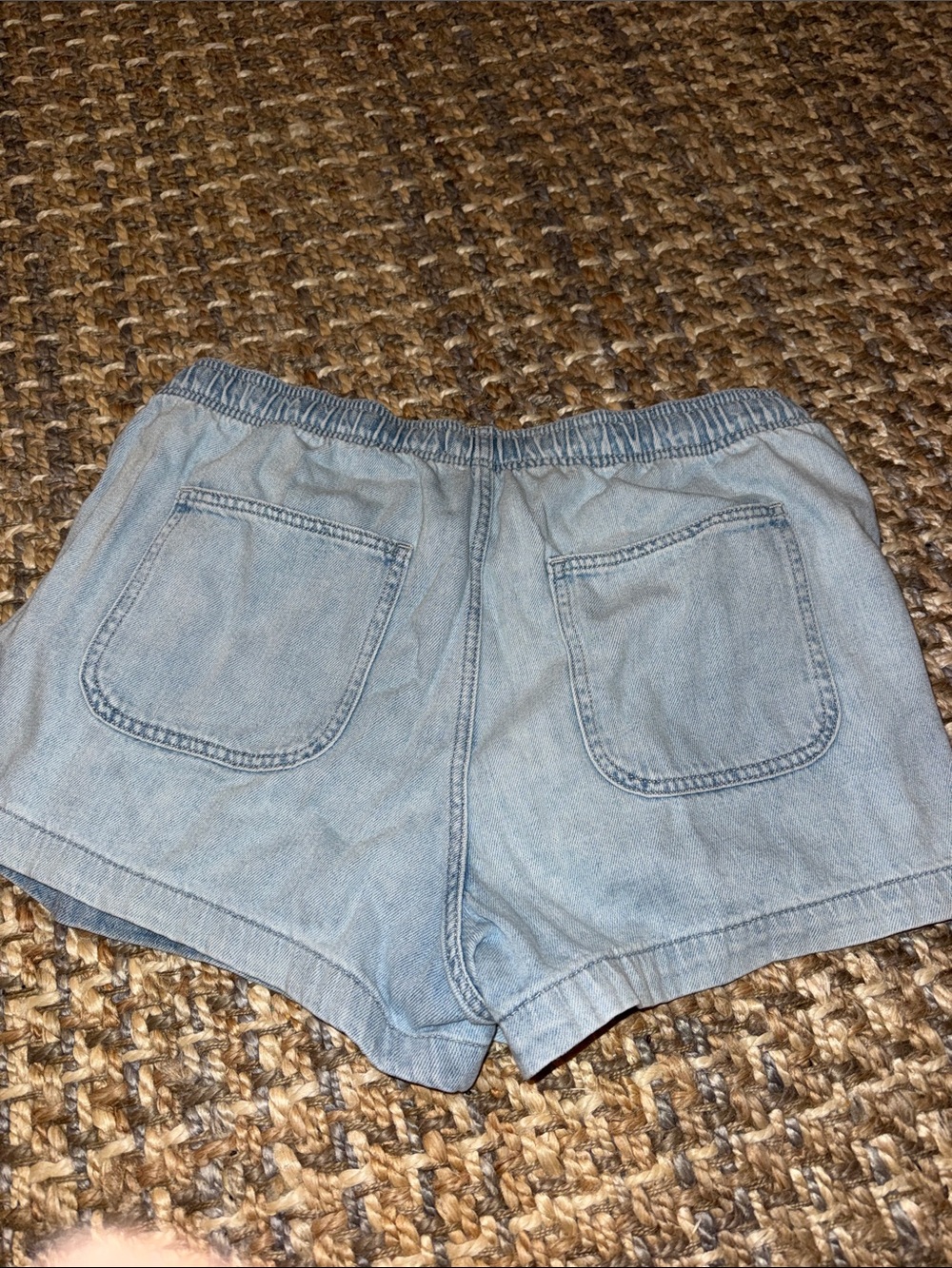 GAP Light Blue Drawstring Athletic Shorts - Picture 3 of 3
